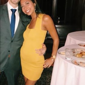 Yellow Fitted LF Dress